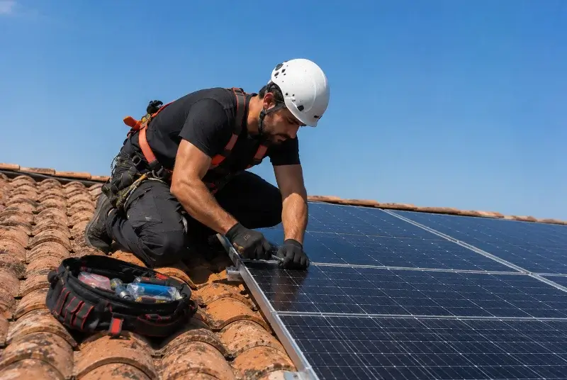 Maintenance et monitoring de panneaux solaires à Saint-Zacharie