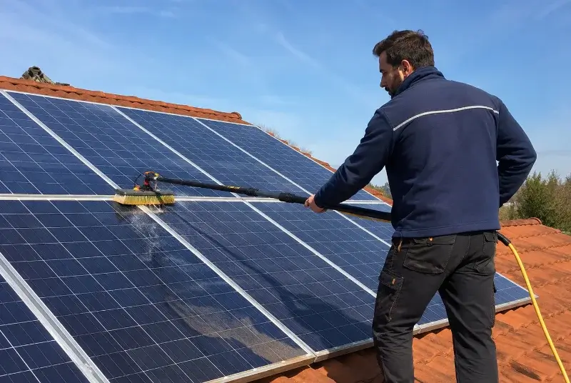 Nettoyage et entretien de panneaux solaires à Saint-Zacharie