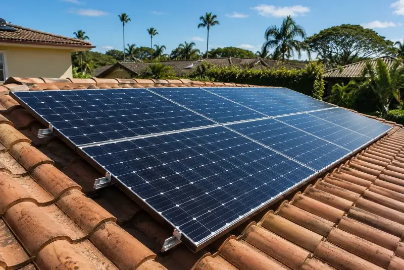 Installation de panneaux solaires à Saint-Zacharie